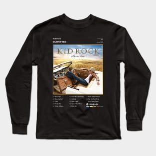 Kid Rock - Born Free Tracklist Album Long Sleeve T-Shirt